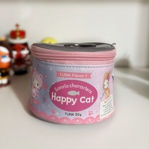 Sanrio Happy Cat Pink and Purple Pouch From Japan
